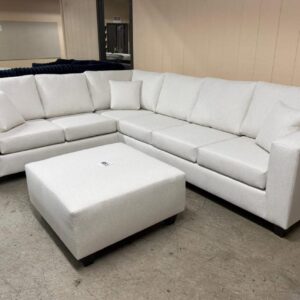 Supreme Ivory 2-Piece Sectional Sofa
