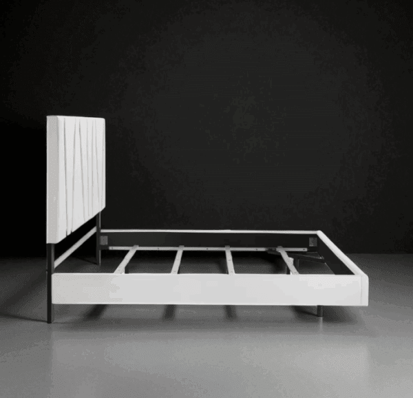 8-Piece White Panel Bedroom Set with Mirrored & LED Accents - Image 7