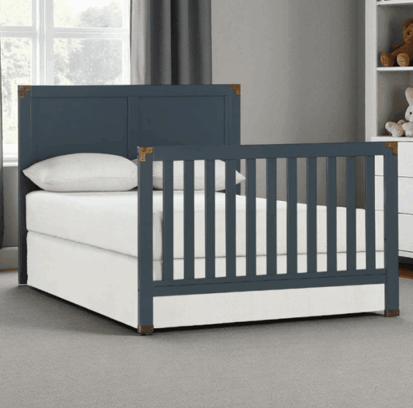 4-in-1 Convertible Baby Crib with Modern Design & Storage Option - Image 2