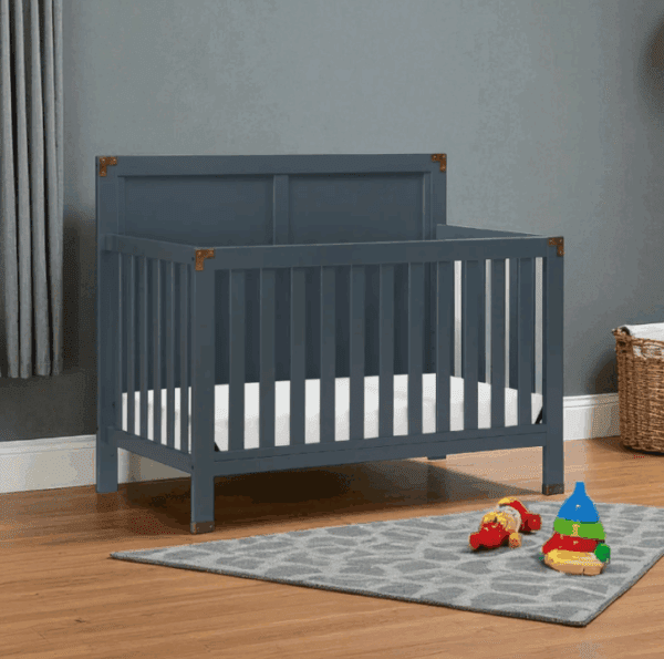 4-in-1 Convertible Baby Crib with Modern Design & Storage Option - Image 3