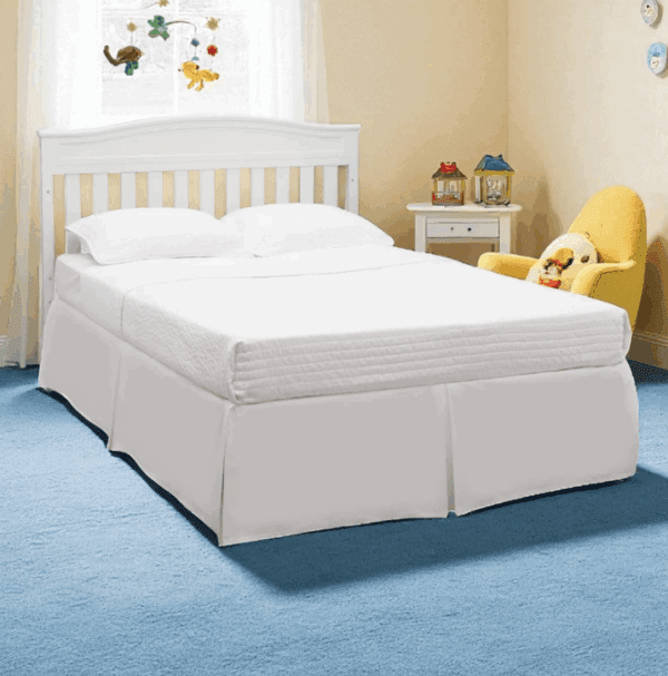4-in-1 Convertible Baby Crib with Sleigh Design & Daybed Option - Image 4