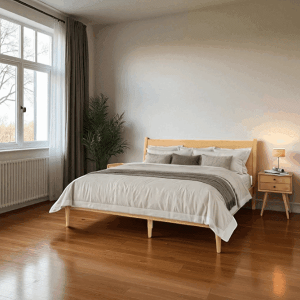 4-Piece Mid-Century Platform Bedroom Set with Bed & Storage - Image 2