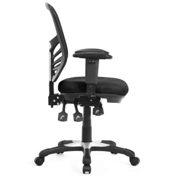 3-Paddle Ergonomic Mesh Task Chair – Adjustable Seat & Armrests - Image 3