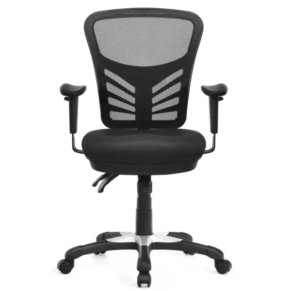 3-Paddle Ergonomic Mesh Task Chair – Adjustable Seat & Armrests - Image 4