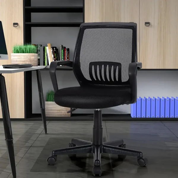 Mid-Back Mesh Office Chair with Adjustable Lumbar Support - Image 5