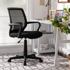 Mid-Back Mesh Office Chair with Adjustable Lumbar Support