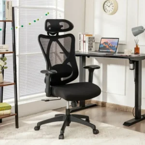 Reclining Mesh Swivel Office Chair with Adjustable Lumbar Support