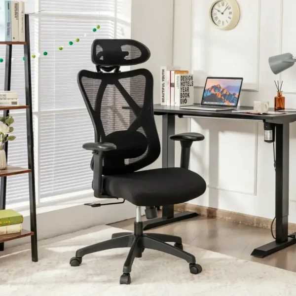 Reclining Mesh Swivel Office Chair with Adjustable Lumbar Support