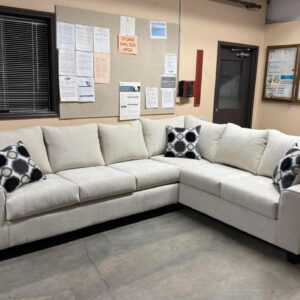 Beige 2-Piece Sectional Sofa